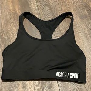 Black Victoria Secret sports bra
